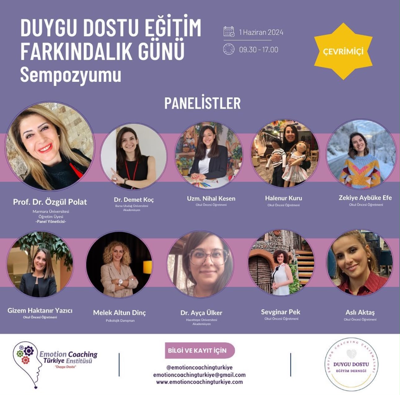 1 Haziran Duygu Dostu Eğitim Farkındalık Günü