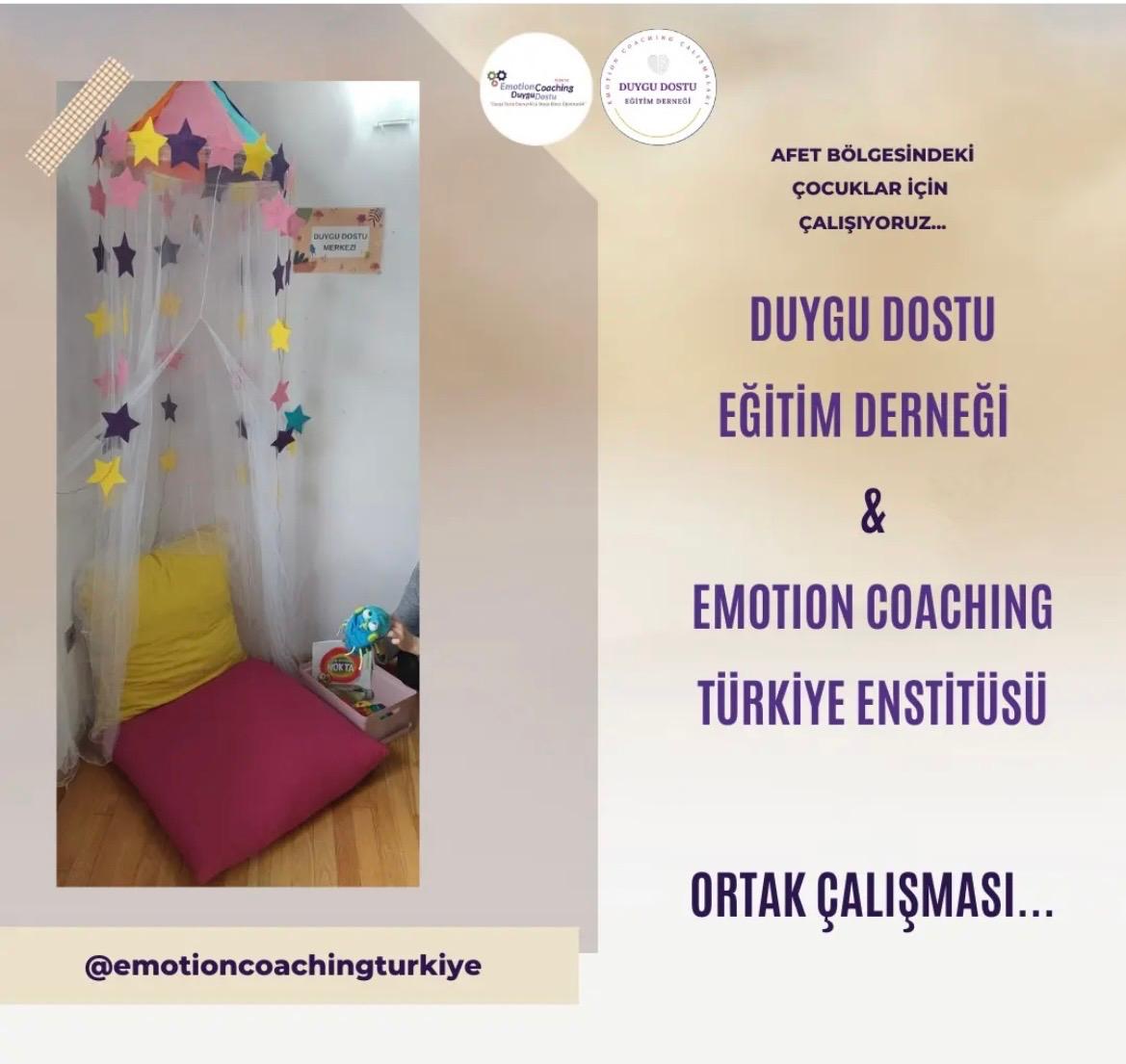 Depremzede Çocuklara Duygu Dostu Olalım projesi